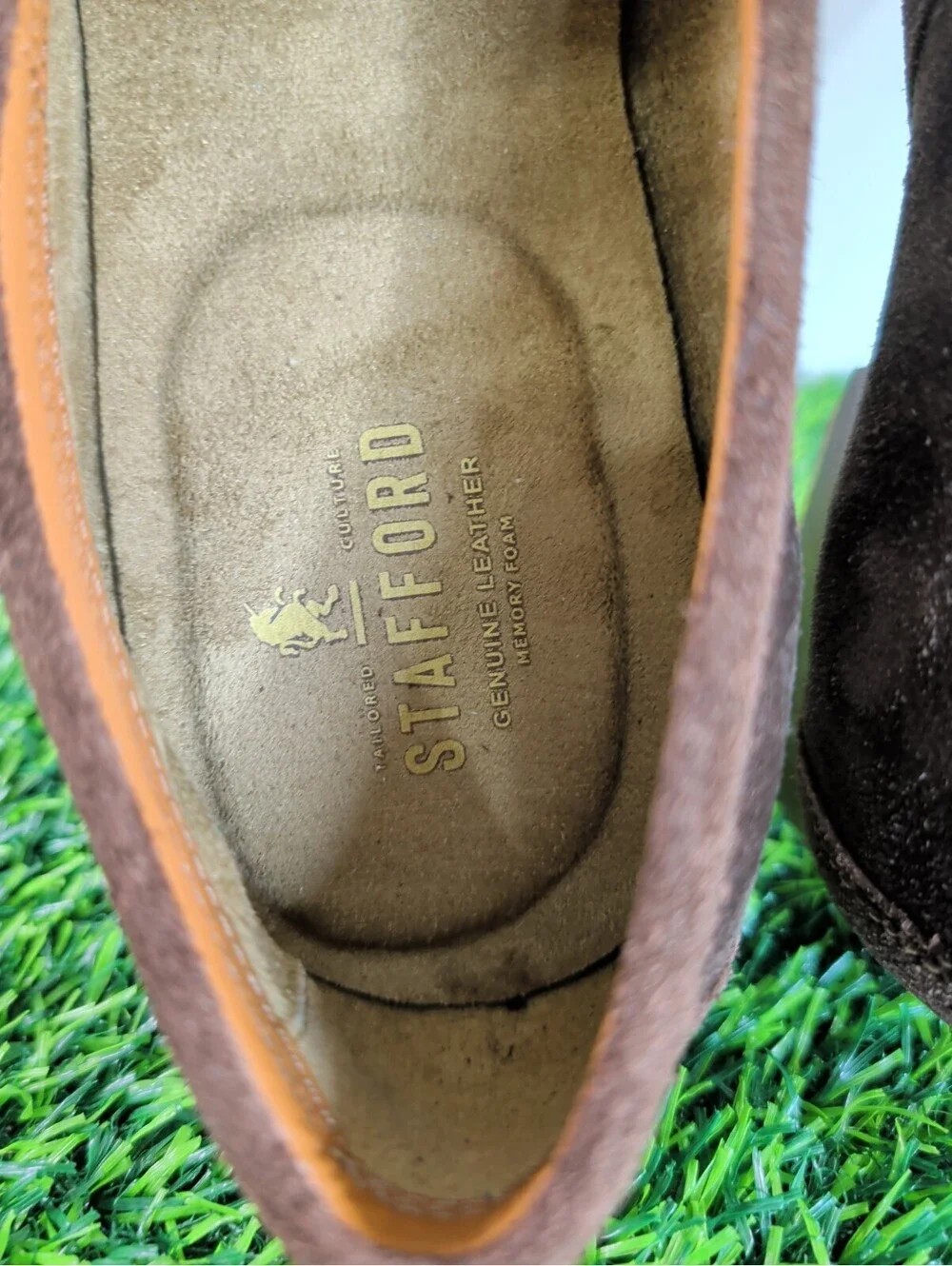 Stafford Digby Dark Brown Suede Loafer Men's Size 9M